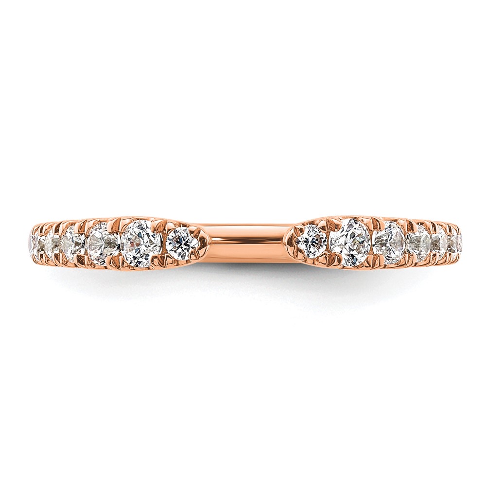 True Origin 14k Rose Gold 3/8 carat Lab Grown Diamond VS D E F Fancy Band (RM9985-038-RLD)