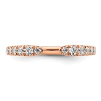 True Origin 14K Rose Gold 0.38 Carat Lab Grown Diamond VS+ F+ Complete Band view 4