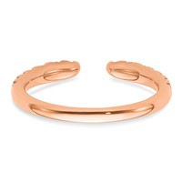 True Origin 14K Rose Gold 0.38 Carat Lab Grown Diamond VS+ F+ Complete Band view 5