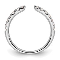 True Origin 14K White Gold 0.38 Carat Lab Grown Diamond VS+ F+ Complete Band view 2