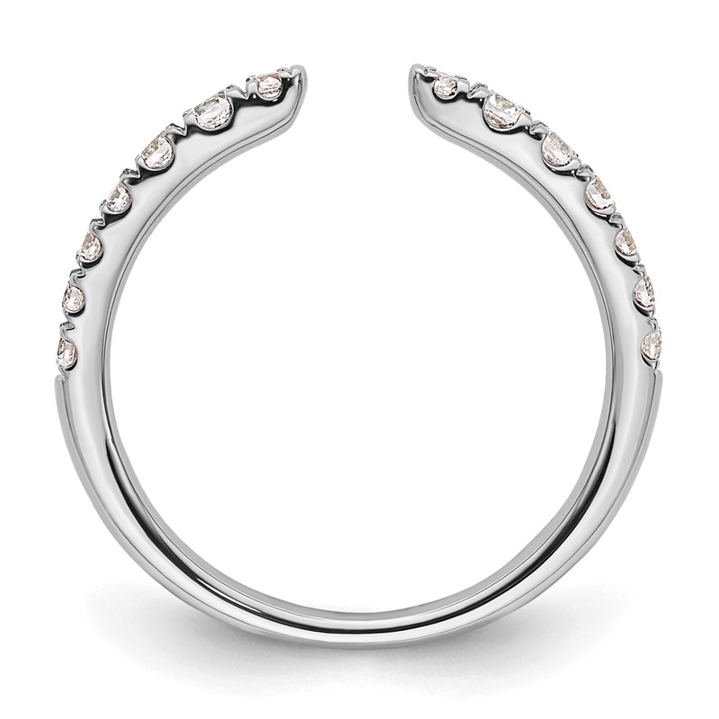 True Origin 14k White Gold 3/8 carat Lab Grown Diamond VS D E F Fancy Band