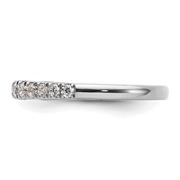 True Origin 14K White Gold 0.38 Carat Lab Grown Diamond VS+ F+ Complete Band view 3