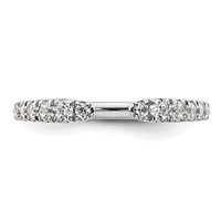 True Origin 14K White Gold 0.38 Carat Lab Grown Diamond VS+ F+ Complete Band view 4