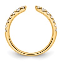 True Origin 14K Yellow Gold 0.38 Carat Lab Grown Diamond VS+ F+ Complete Band view 2