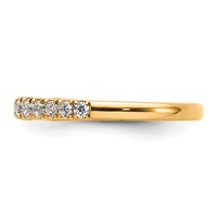 True Origin 14K Yellow Gold 0.38 Carat Lab Grown Diamond VS+ F+ Complete Band view 3