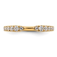 True Origin 14K Yellow Gold 0.38 Carat Lab Grown Diamond VS+ F+ Complete Band view 4