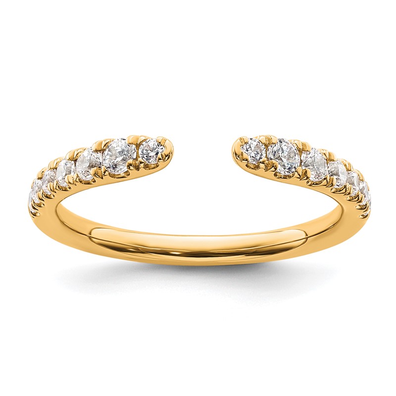 True Origin 14k 3/8 carat Lab Grown Diamond VS D E F Fancy Band