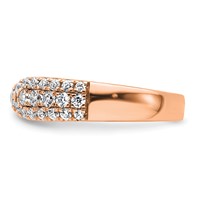 True Origin 14K Rose Gold 0.75 Carat Lab Grown Diamond VS+ F+ Complete Wedding Band view 3