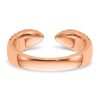 True Origin 14K Rose Gold 0.75 Carat Lab Grown Diamond VS+ F+ Complete Wedding Band view 5
