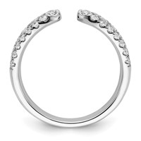 True Origin 14K White Gold 0.75 Carat Lab Grown Diamond VS+ F+ Complete Wedding Band view 2