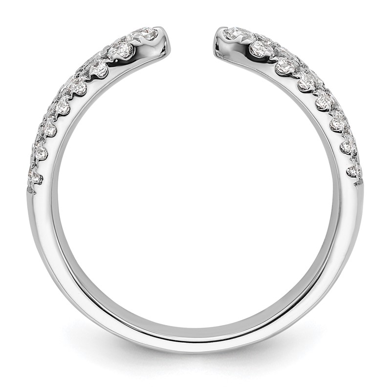 True Origin 14k White Gold 3/4 carat Lab Grown Diamond VS  D E F  Fancy Band
