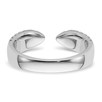 True Origin 14K White Gold 0.75 Carat Lab Grown Diamond VS+ F+ Complete Wedding Band view 5