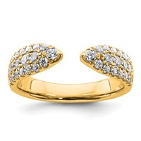 True Origin 14K Yellow Gold 0.75 Carat Lab Grown Diamond VS+ F+ Complete Wedding Band view 1