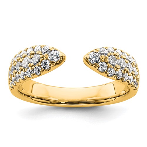True Origin 14K Yellow Gold 0.75 Carat Lab Grown Diamond VS+ F+ Complete Wedding Band