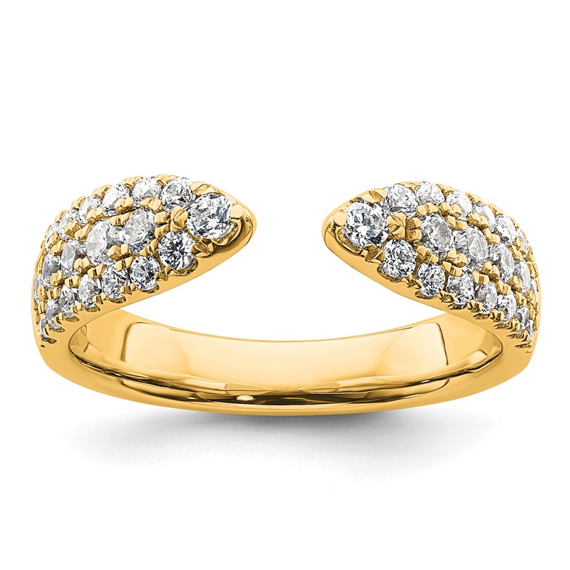 True Origin 14k 3/4 carat Lab Grown Diamond VS  D E F  Fancy Band