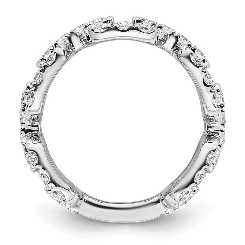 True Origin 14k White Gold 2 3/8 carat Lab Grown Diamond VS DEF Band