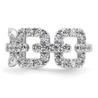True Origin 14K White Gold 2.38 Carat Lab Grown Diamond VS+ F+ Complete Band view 3