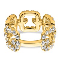 True Origin 14K Yellow Gold 2.38 Carat Lab Grown Diamond VS+ F+ Complete Band view 5
