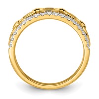 True Origin 14K Yellow Gold Two-tone 0.33 Carat Lab Grown Diamond VS+ F+ Complete Band view 2