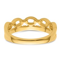 True Origin 14K Yellow Gold Two-tone 0.33 Carat Lab Grown Diamond VS+ F+ Complete Band view 5