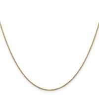 14K .70mm Yellow Gold Ropa Chain with Spring Ring Clasp - 14in view 2
