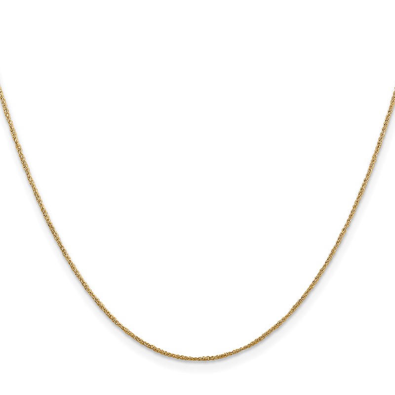 14K 18 inch .70mm Ropa with Spring Ring Clasp Chain