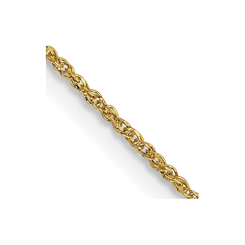 14K 18 inch .70mm Ropa with Spring Ring Clasp Chain