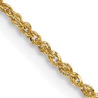 14K 1.1mm Yellow Gold Ropa Chain with Spring Ring Clasp, 14" view 1