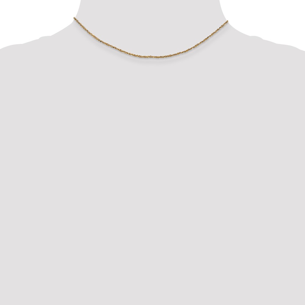 14K 14 inch 1.7mm Ropa with Lobster Clasp Chain (RPA028-14)