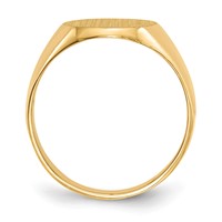 18K Yellow Gold Signet Ring view 2