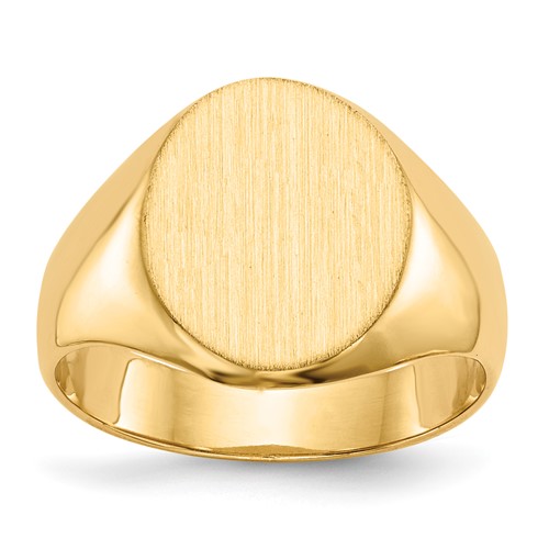 18K Yellow Gold Signet Ring