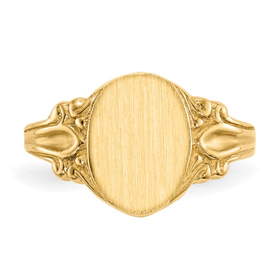 Polished Gold Fancy Signet Rings