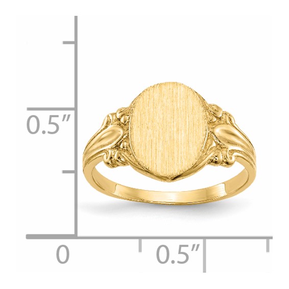 Polished Gold Fancy Signet Rings