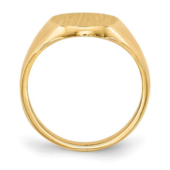 Gold Polished Children's Signet Rings