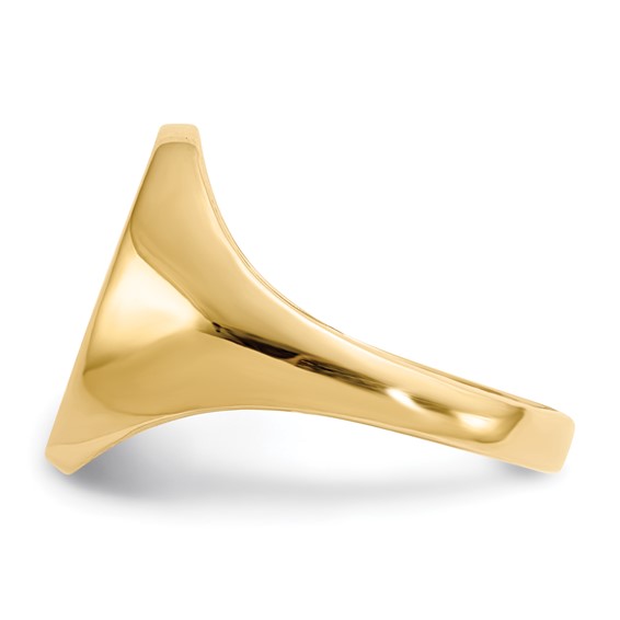 Gold Polished Children's Signet Rings