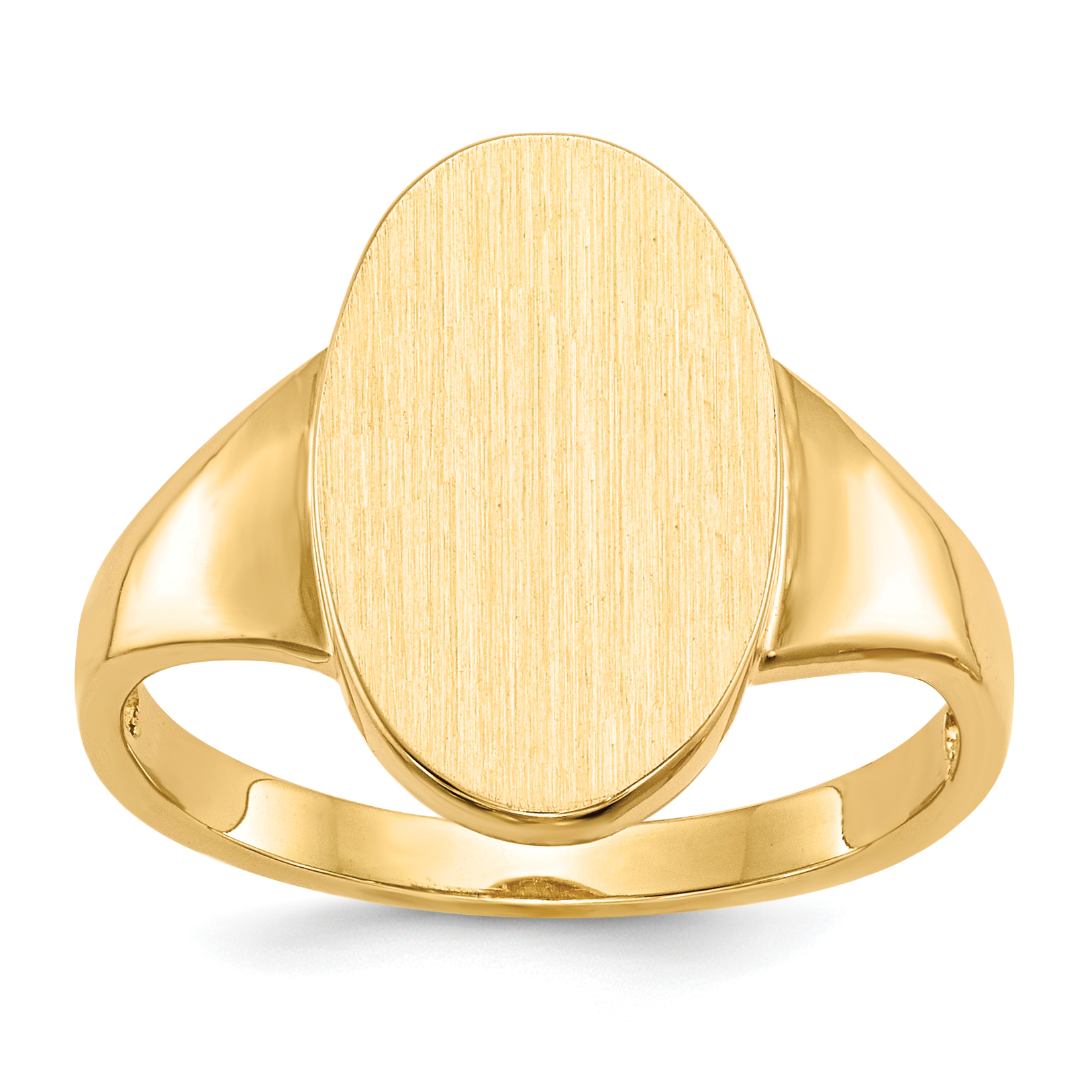 14k 9.0x14.5mm Open Back Signet Ring (RS189)