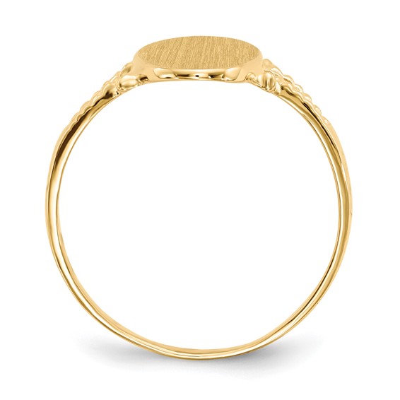 Gold Polished Signet Ring