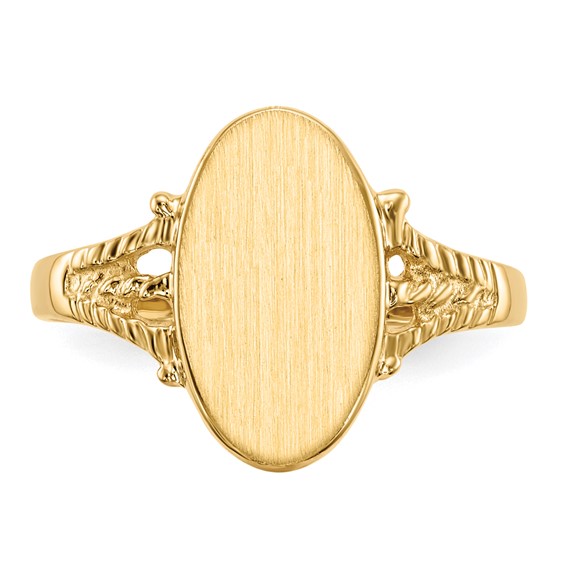 Gold Polished Signet Ring
