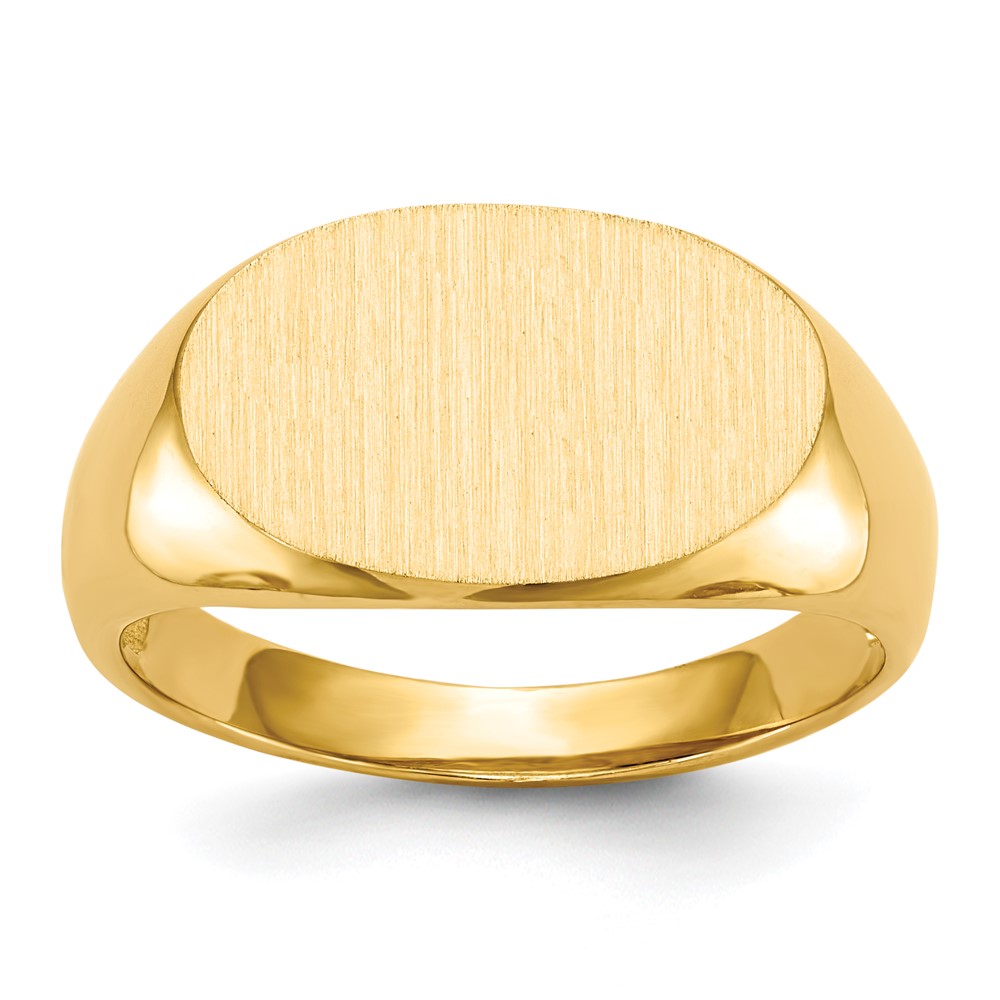 14k 11.0×17.0mm Open Back Men’s Signet Ring