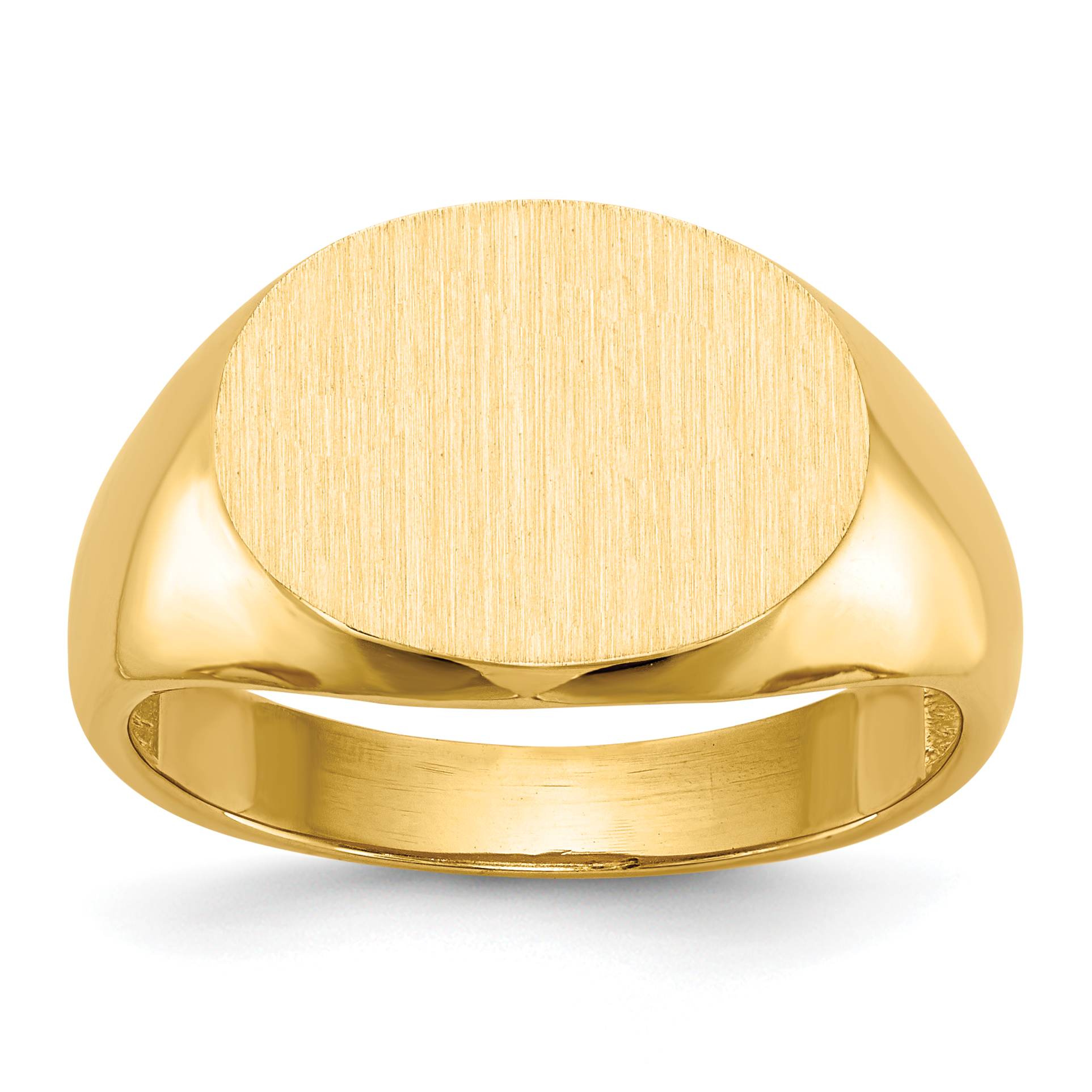 14k 16.0x12.0mm Open Back Mens Signet Ring (RS256)