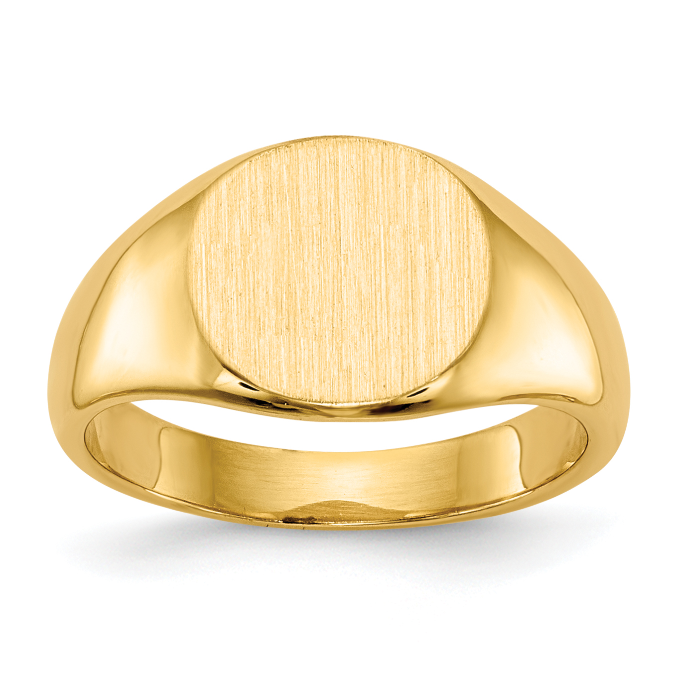 14k 8.5x8.5mm Closed Back Child's Signet Ring (RS274)
