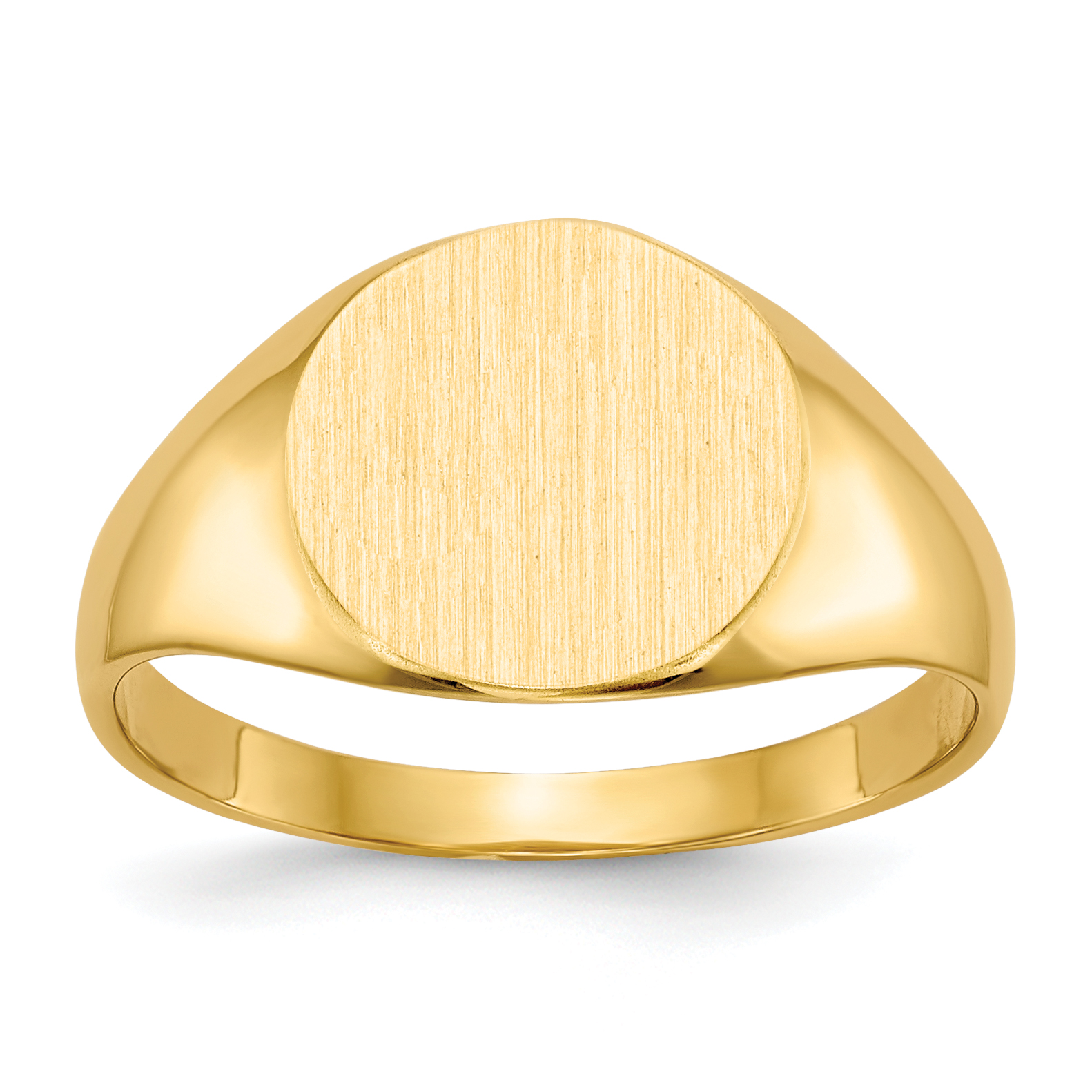 14k 9.5x10.0mm Closed Back Signet Ring (RS276)