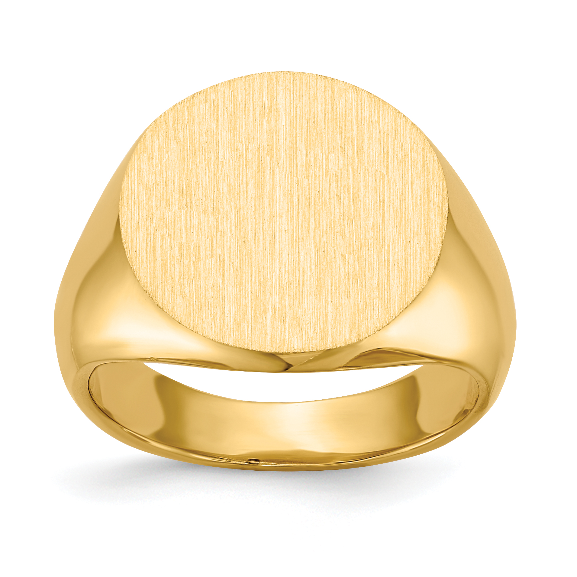 14k 15.5x15.0mm Closed Back Signet Ring (RS280)
