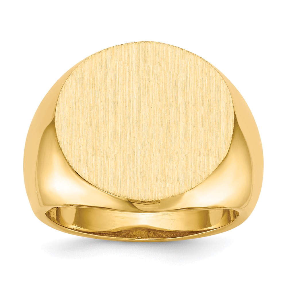 10ky 18.0×18.0mm Open Back Men’s Signet Ring