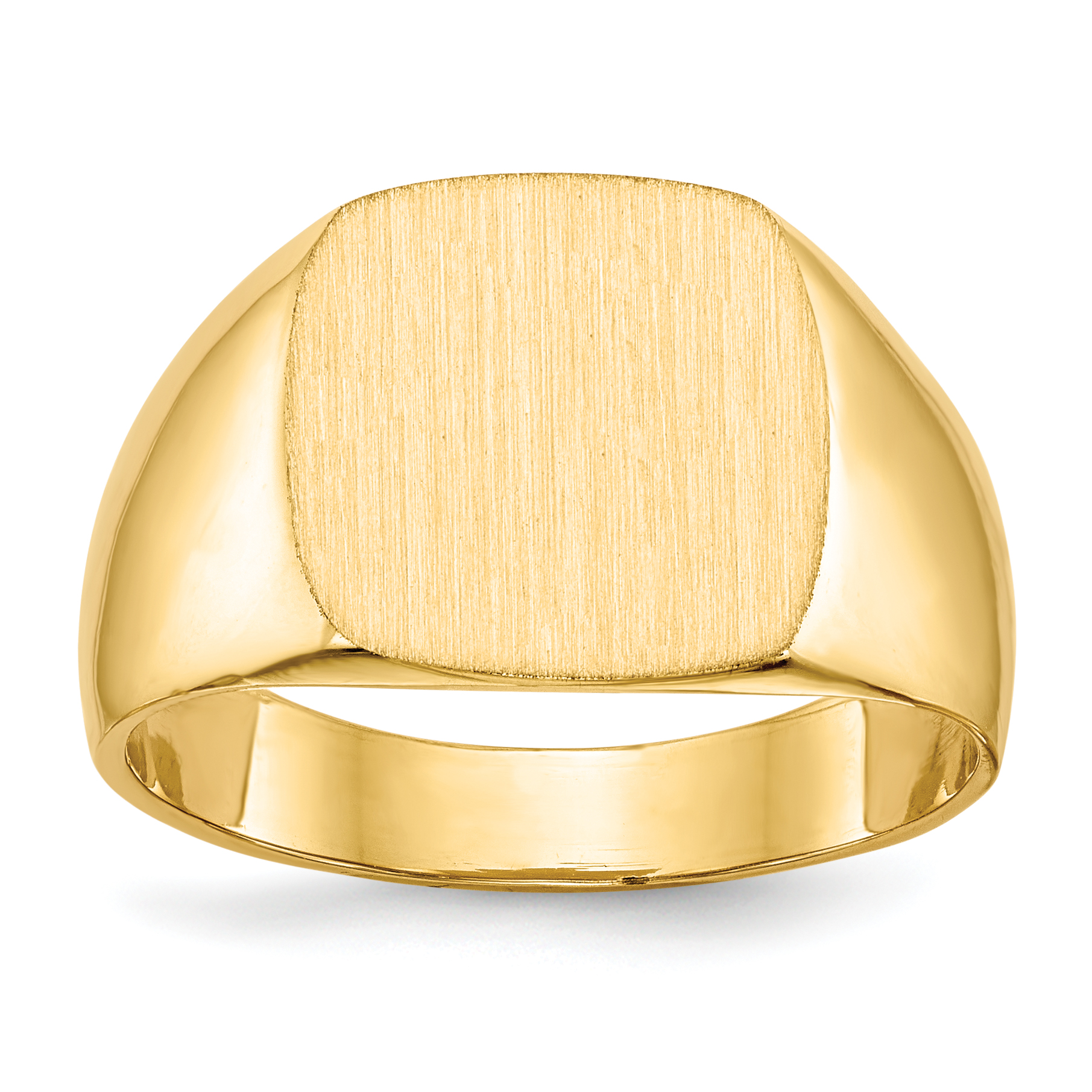 14k 13.0x12.0mm Closed Back Mens Signet Ring (RS310)