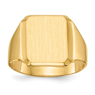 Polished Gold Fancy Signet Rings