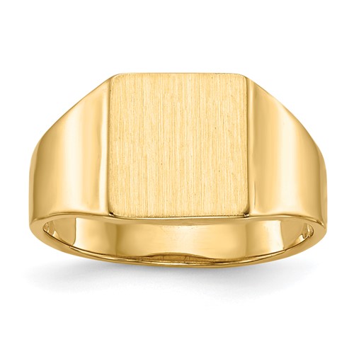 14k 8.5x9.0mm Open Back Signet Ring