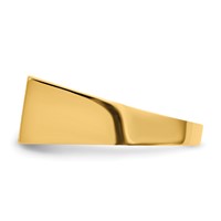 14K 16.5x8.0mm Rectangle Closed Back Mens Signet Ring view 3