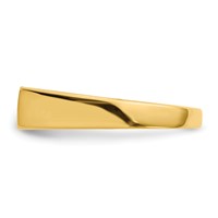 14K Yellow Gold 16.5x 5.0mm Rectangle Closed Back Signet Ring view 3