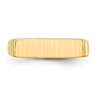 14K Yellow Gold 16.5x 5.0mm Rectangle Closed Back Signet Ring view 4